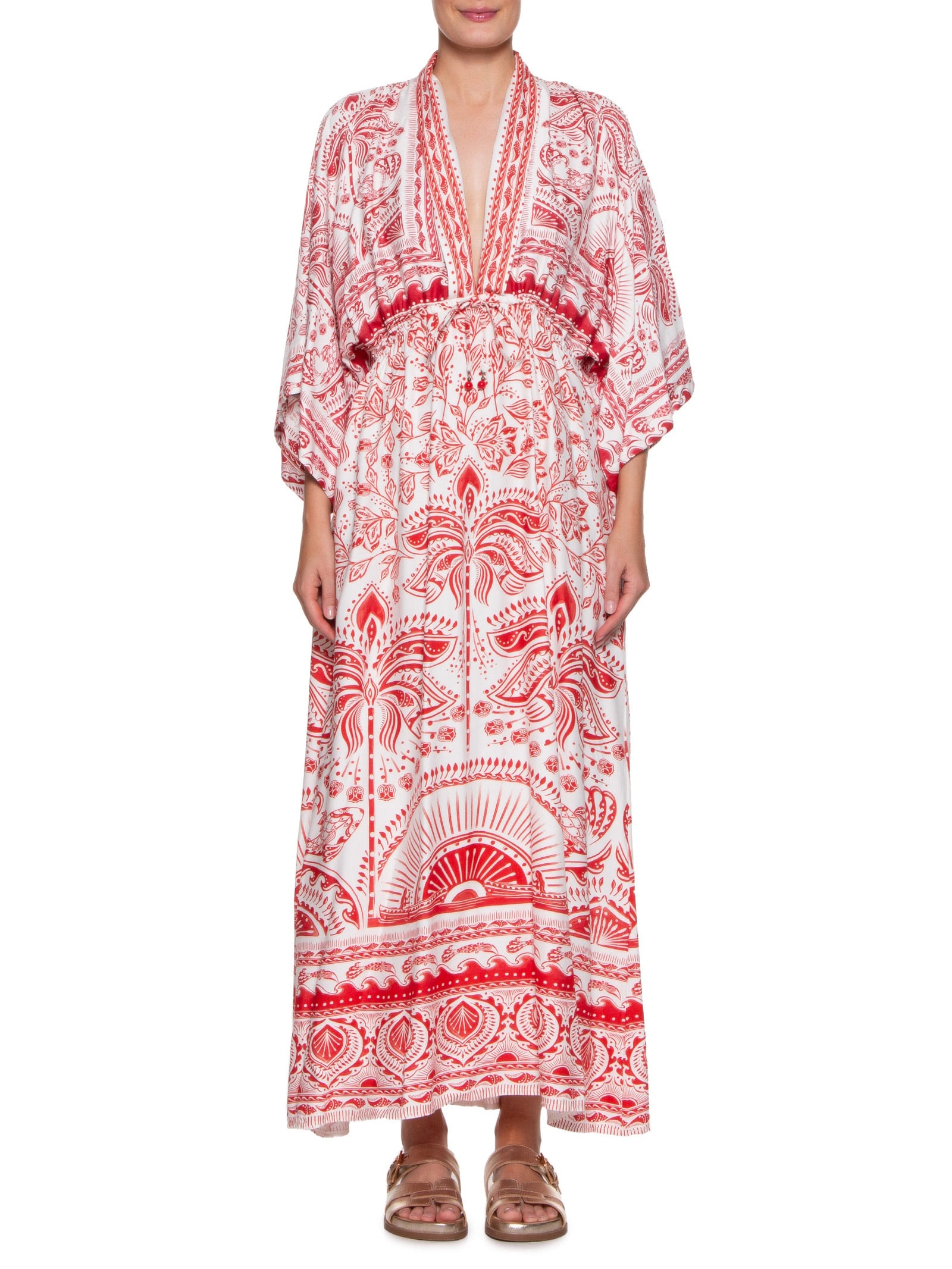 Vestido Longo Passeio De Rio Vermelho Farm