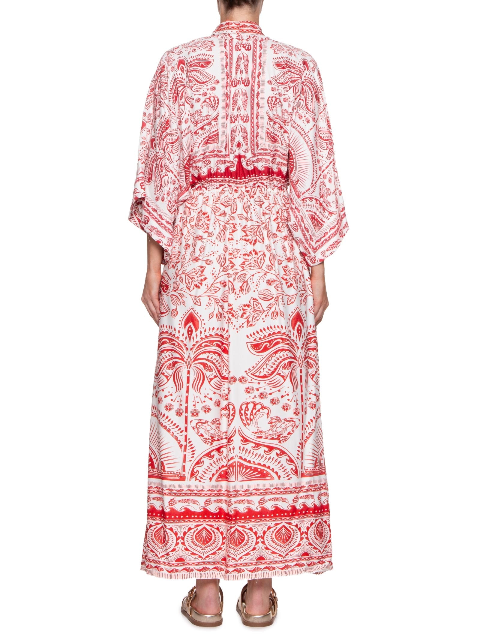 Vestido Longo Passeio De Rio Vermelho Farm