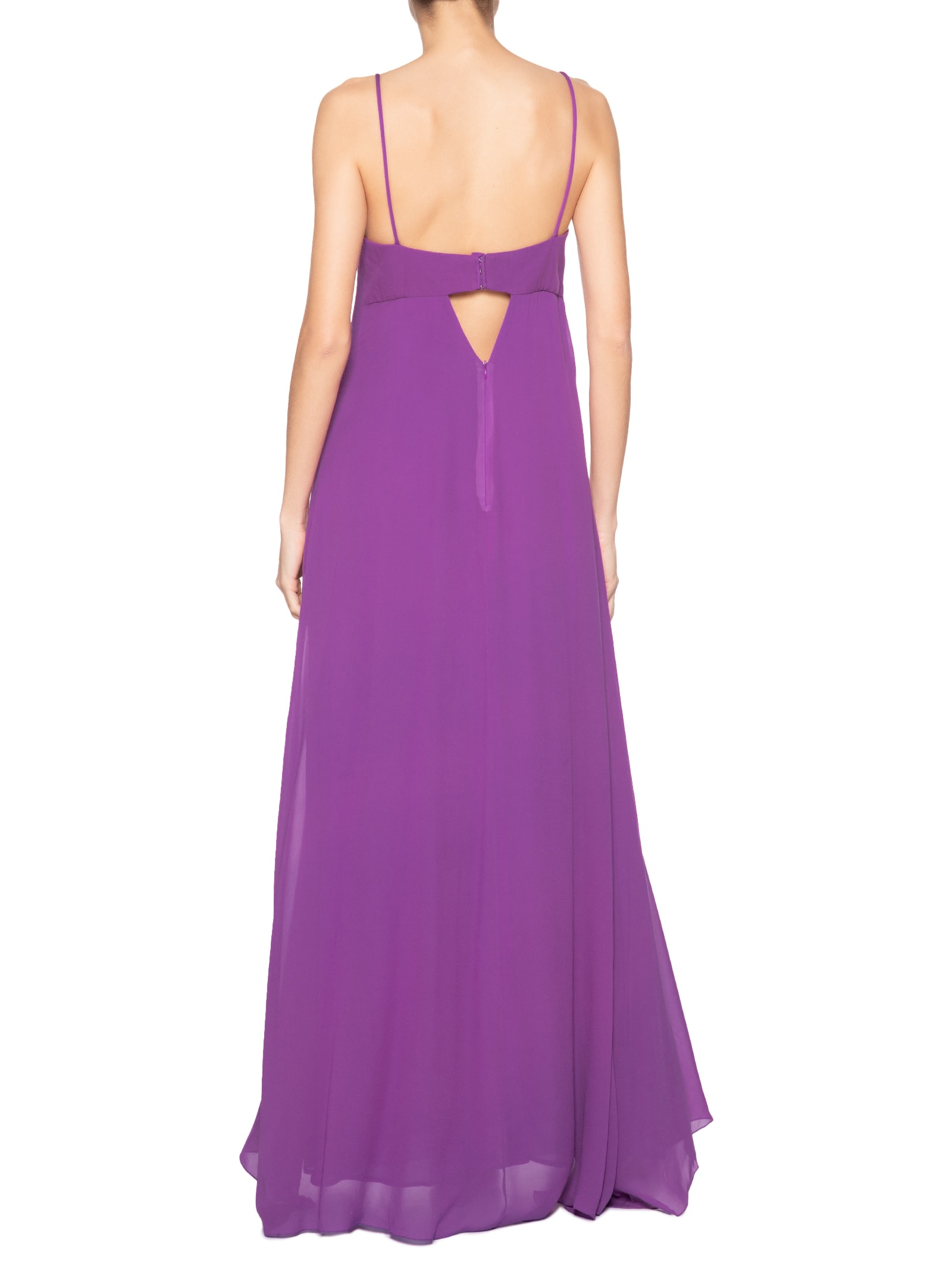 Vestido Longo Pesponto Morg Roxo Animale