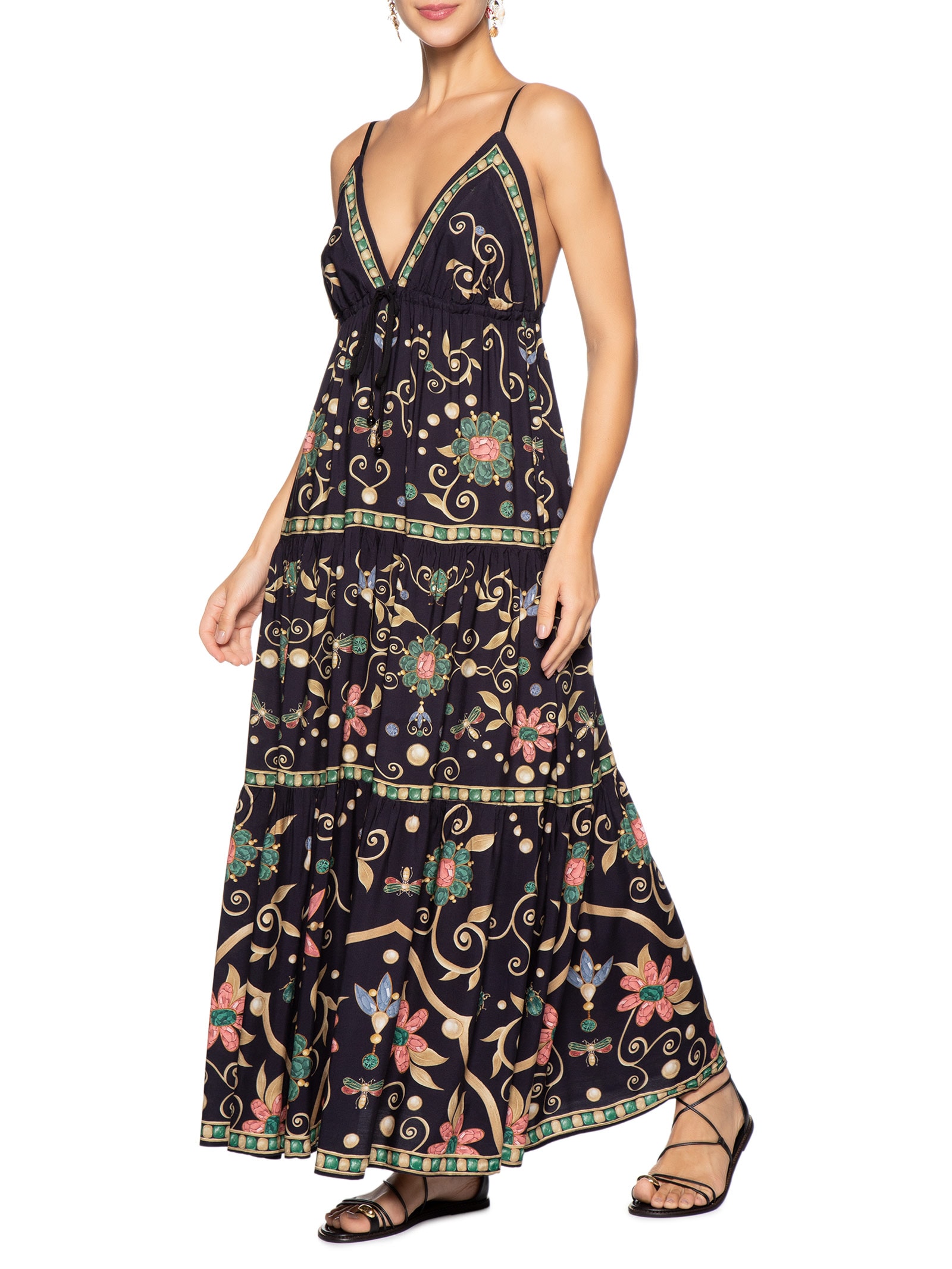 Vestido Longo Petra – Preto Farm