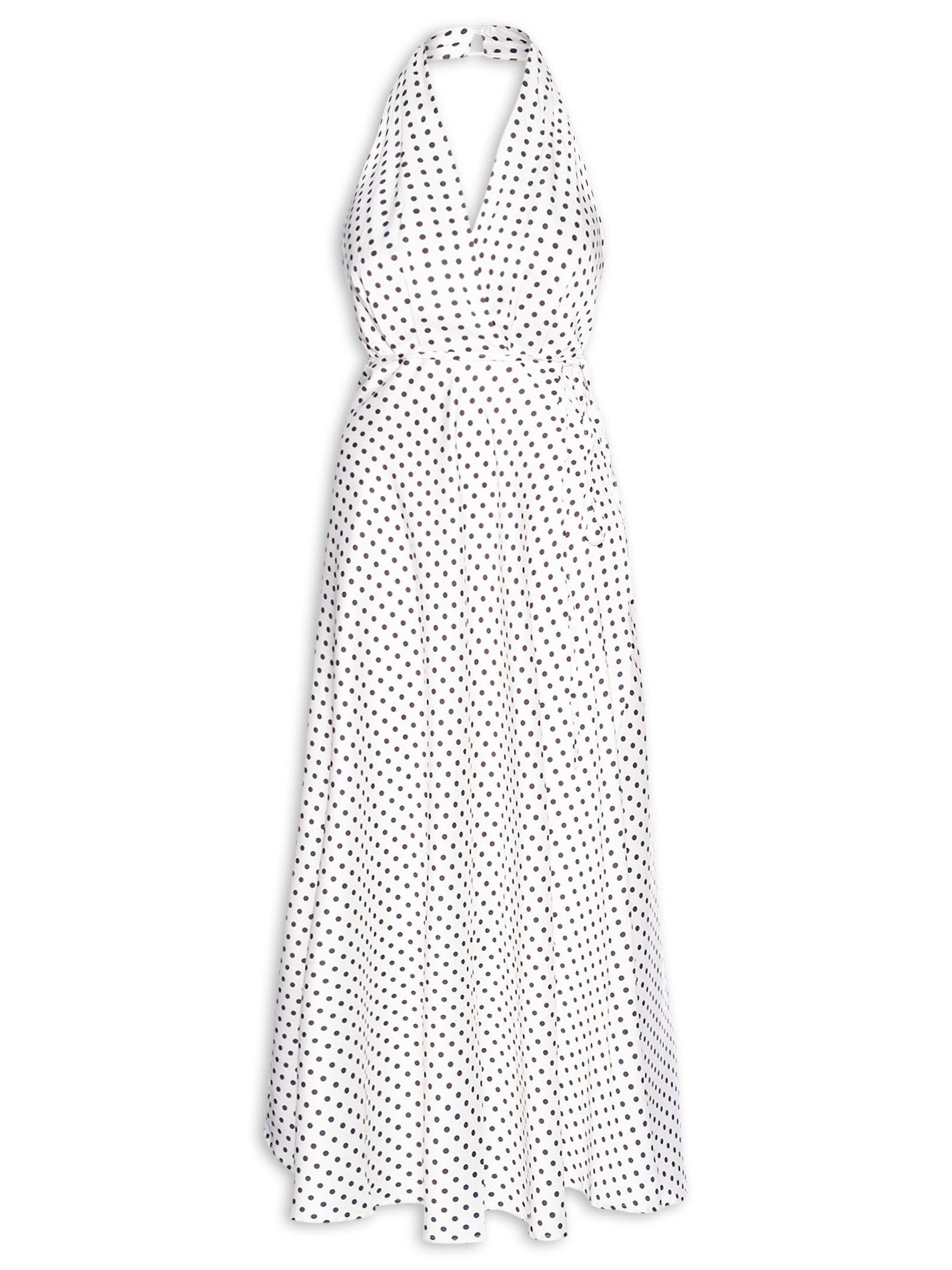 Vestido Longo Poá Off White Market 33