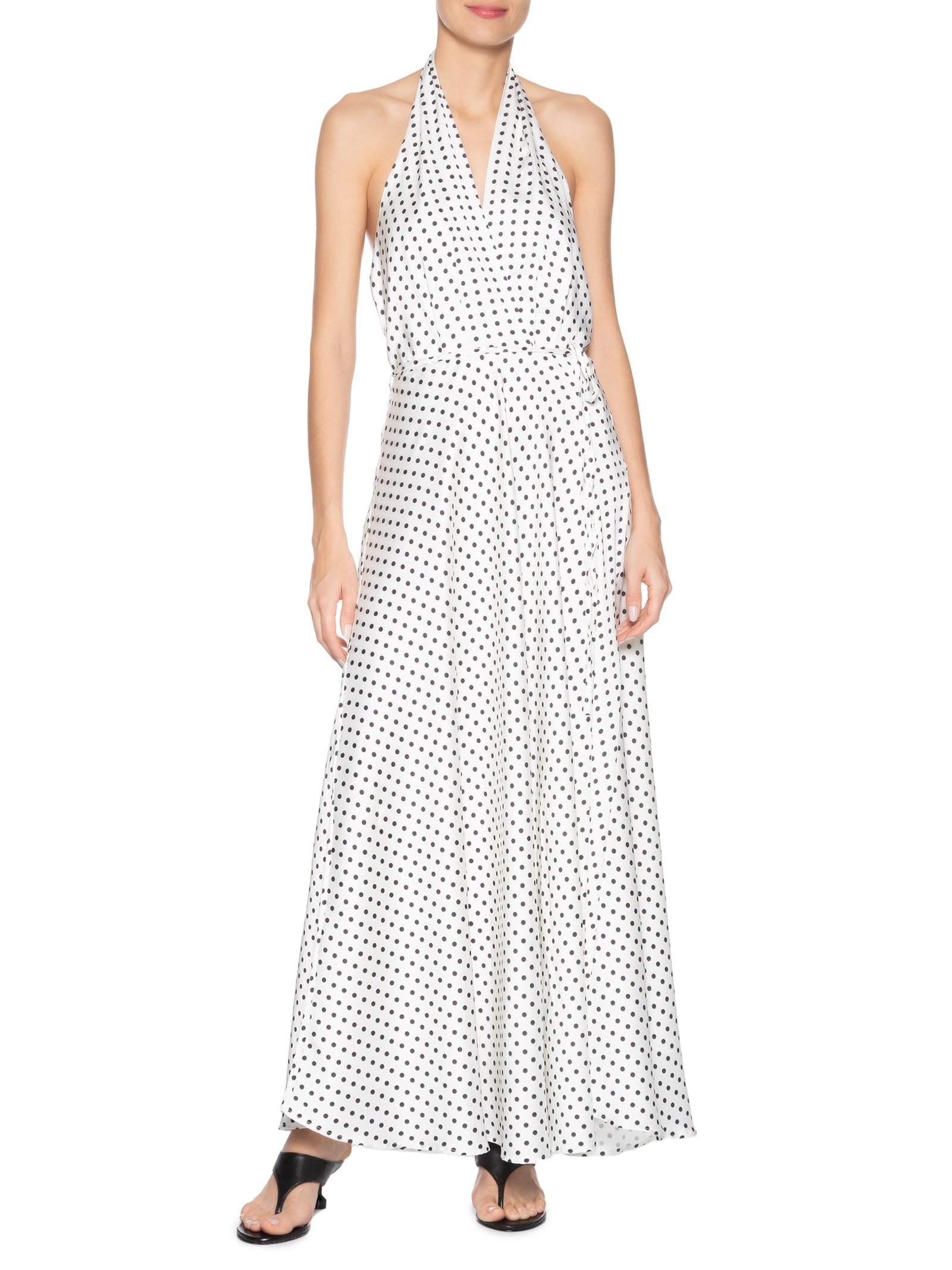 Vestido Longo Poá Off White Market 33