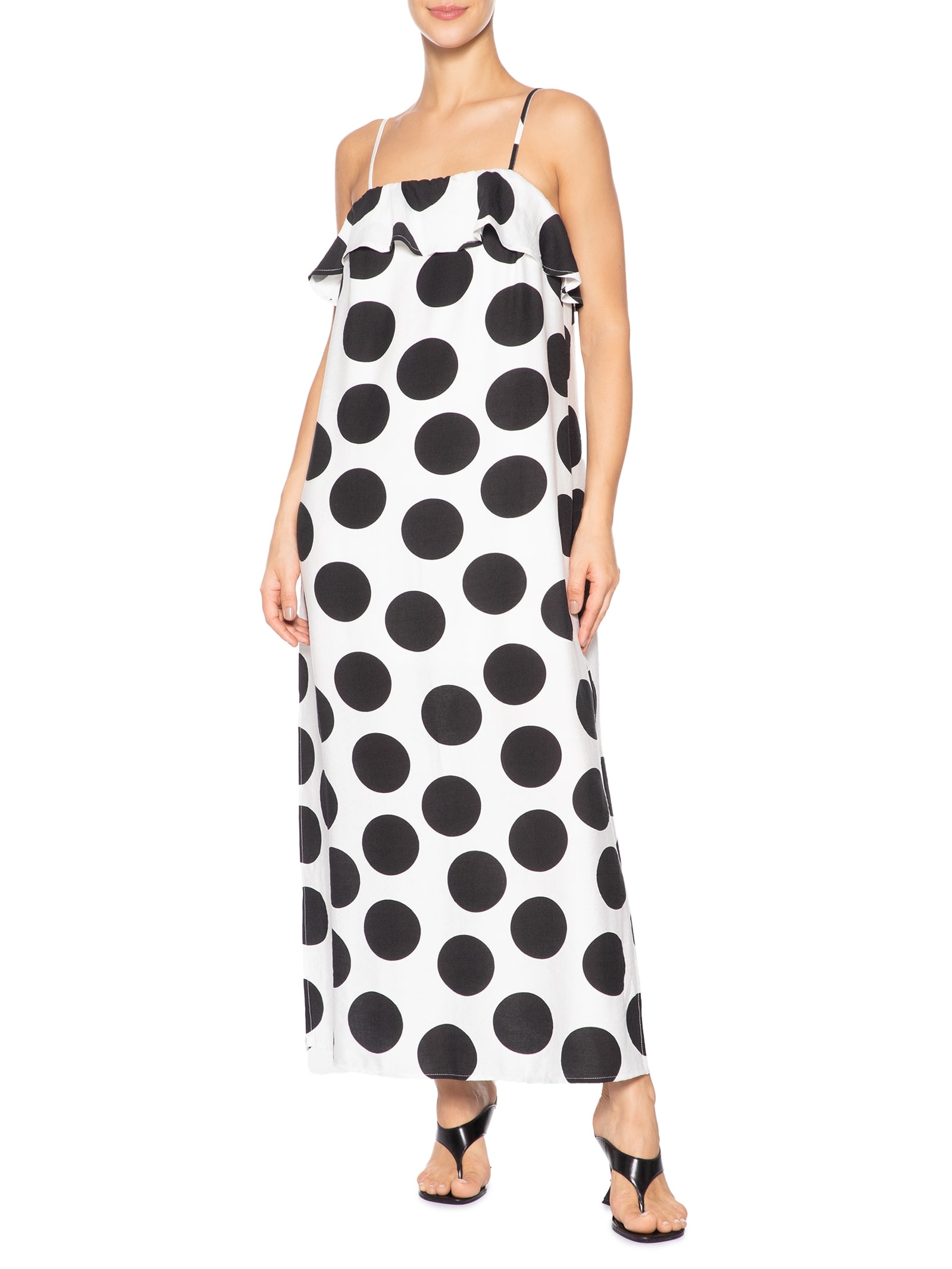 Vestido Longo Poá Off White Market 33