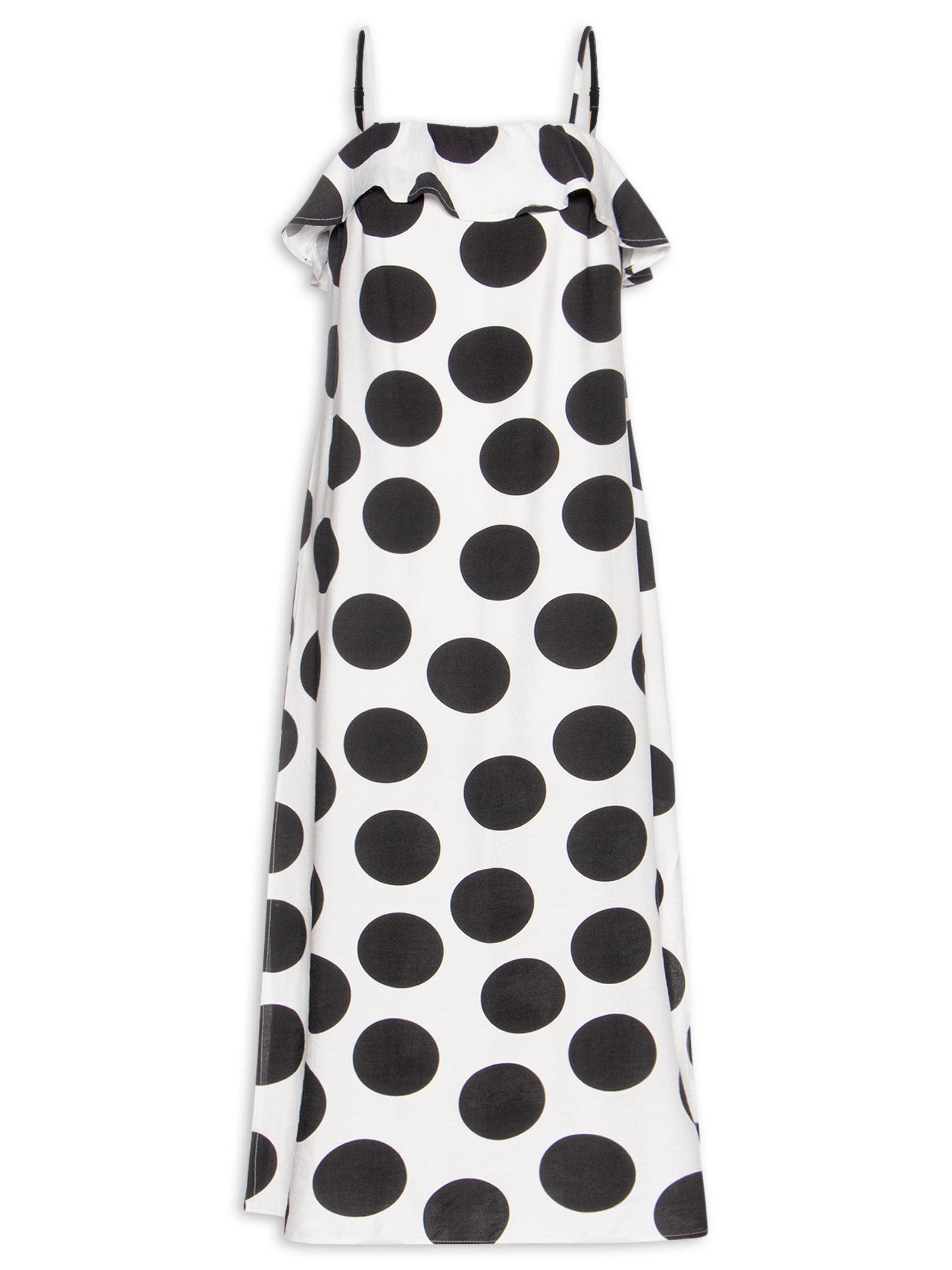 Vestido Longo Poá Off White Market 33