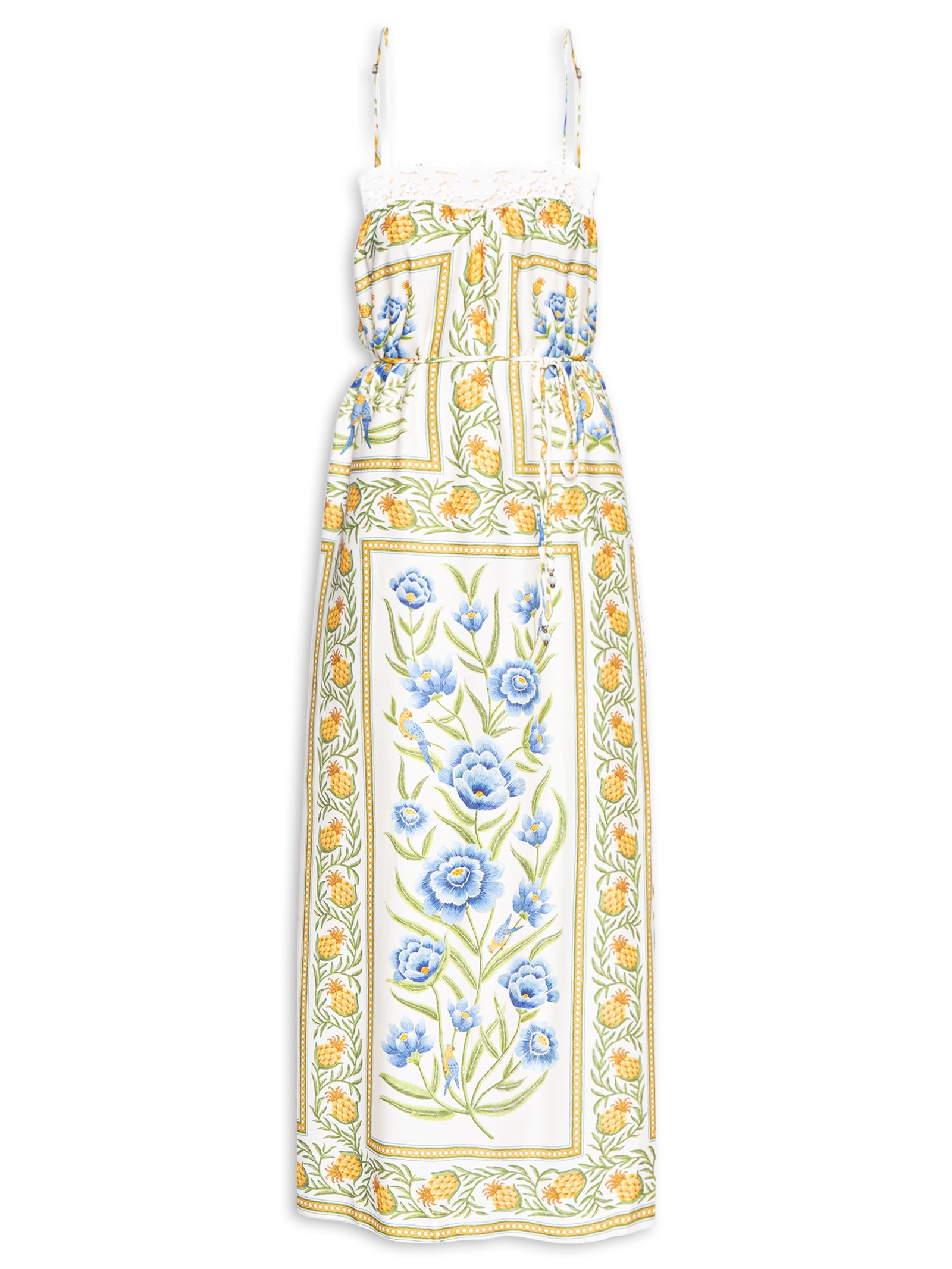 Vestido Longo Puglia Azul  Farm