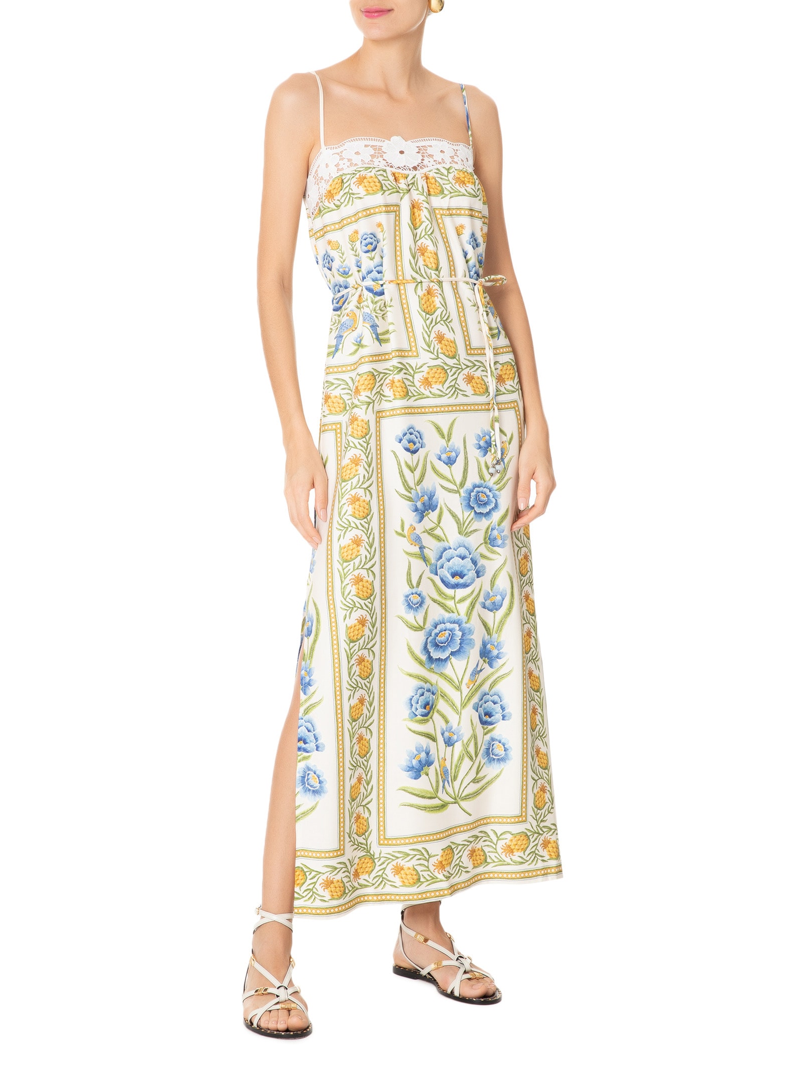 Vestido Longo Puglia Azul  Farm