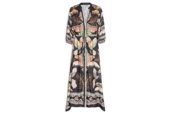 Vestido Longo Recanto Dos Pássaros - Preto