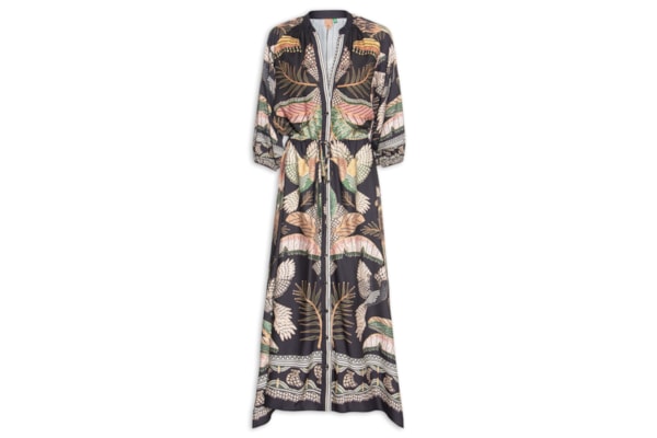 Vestido Longo Recanto Dos Pássaros - Preto