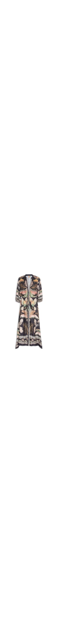 Vestido Longo Recanto Dos Pássaros - Preto