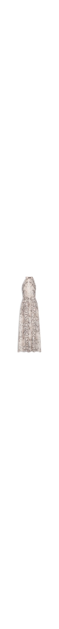 Vestido Longo Recorte Estampa Snake Skin - Animal Print