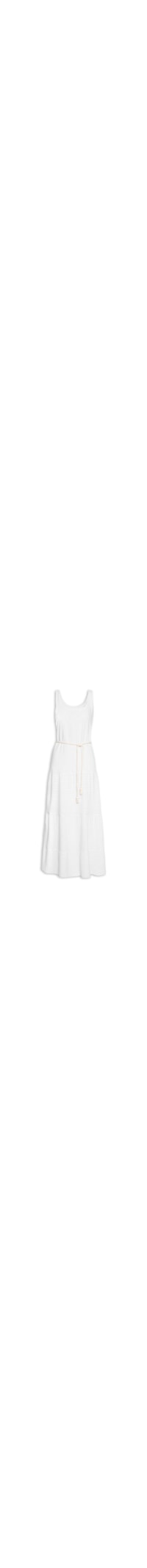Vestido Longo Regata Listrado - Branco