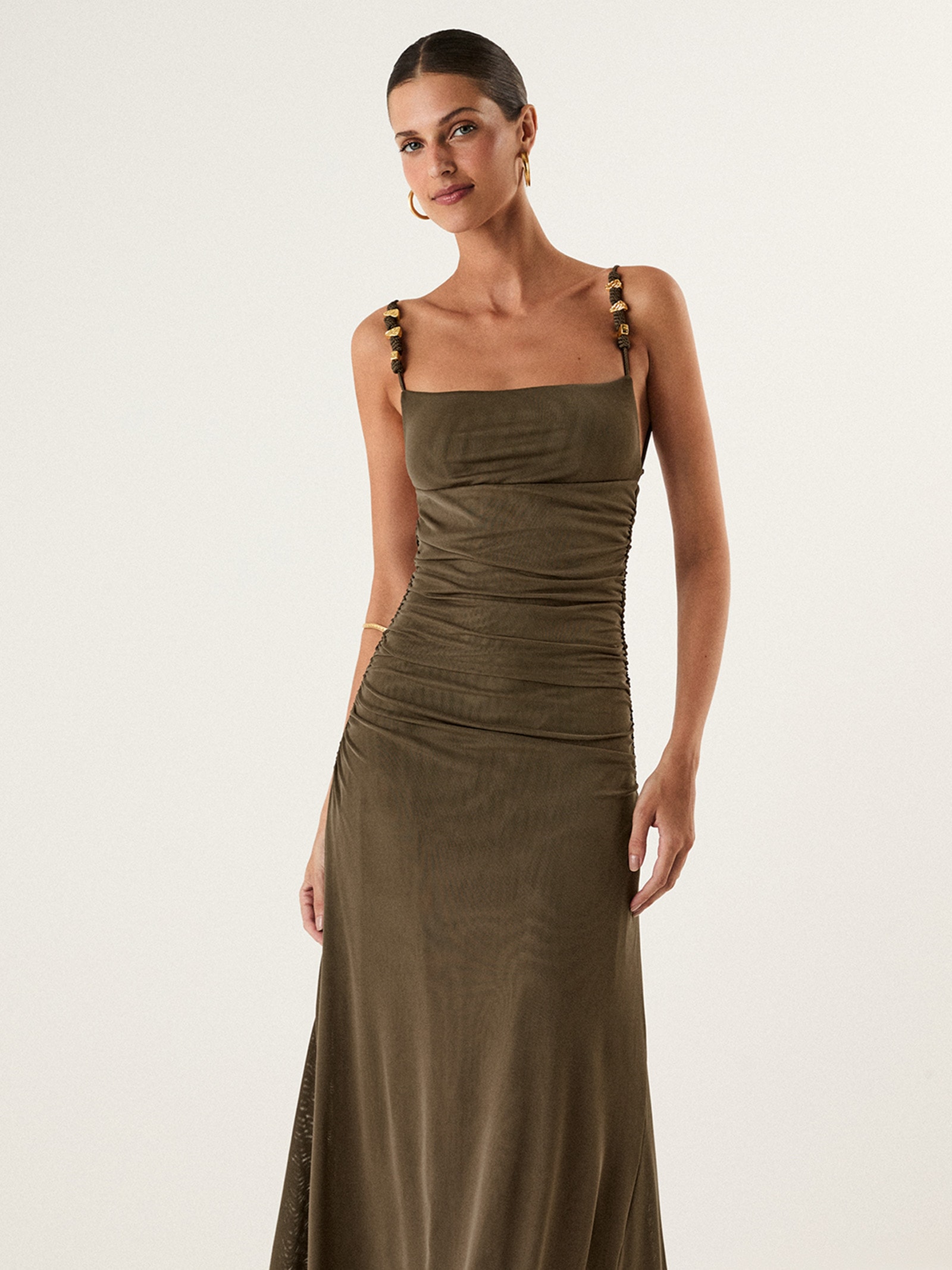 Vestido Longo Rumi Det Verde Vix