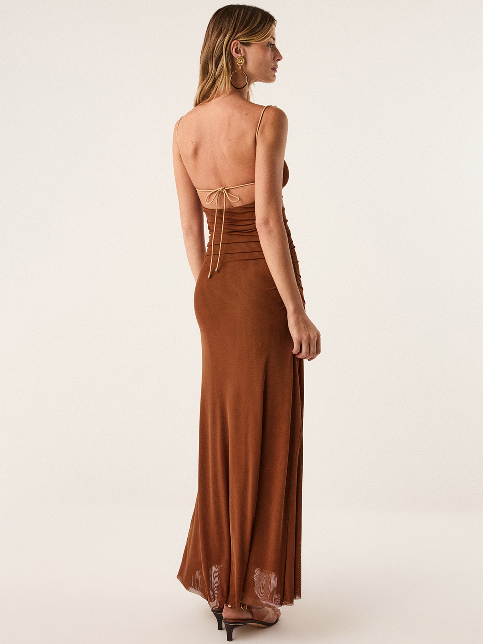 Vestido Longo Rumi Det – Laranja Vix