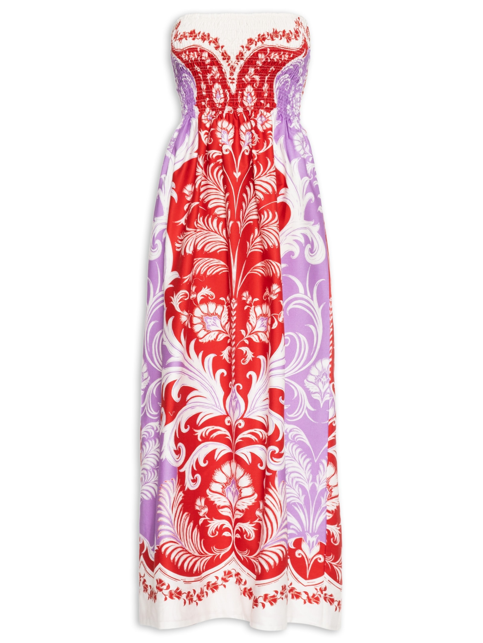 Vestido Longo Santorini Vermelho Farm