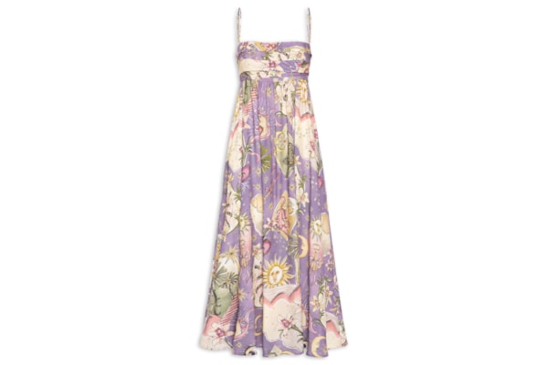 Vestido Longo Selva Mística - Roxo