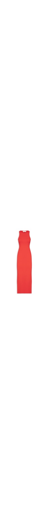 Vestido Longo Sem Mangas - Vermelho