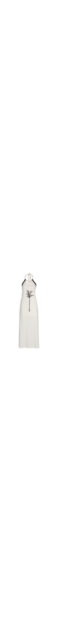 Vestido Longo Silk Coqueiro - Branco
