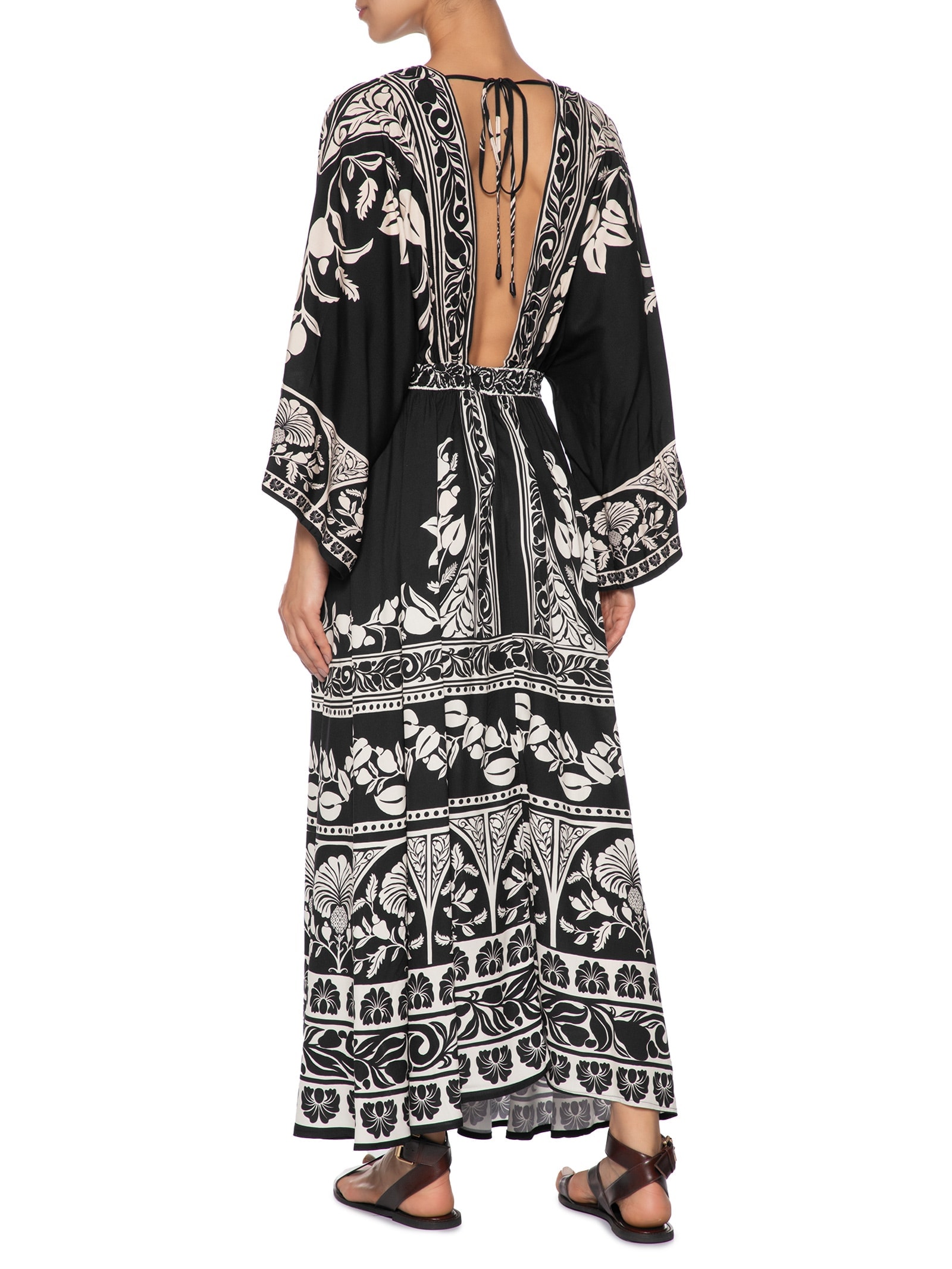 Vestido Longo Sintra Preto Farm