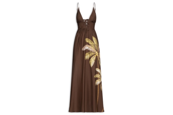 Vestido Longo Sol de Coqueiro – Marrom
