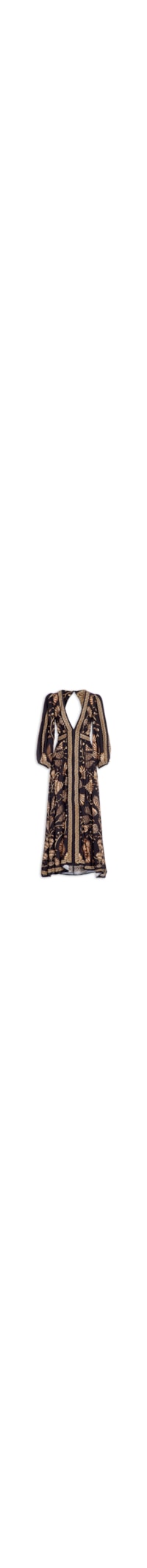 Vestido Longo Sonho De Concha - Preto