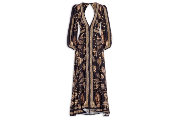 Vestido Longo Sonho De Concha - Preto