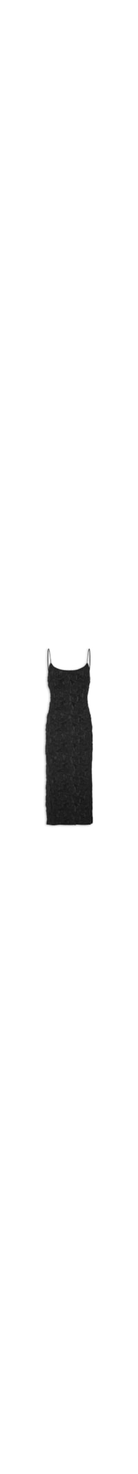 Vestido Longo Textura – Preto