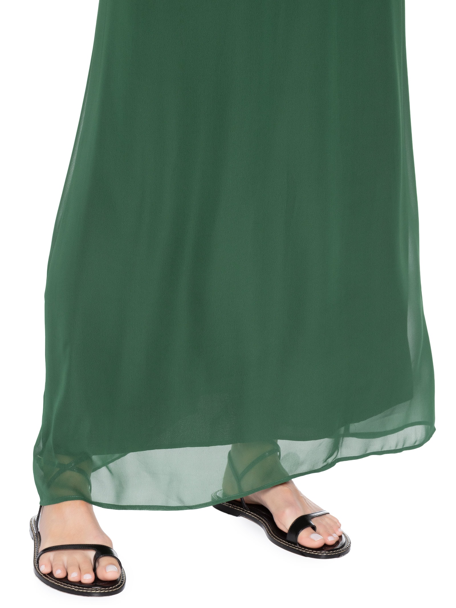 Vestido Longo Twisted Fluid Verde Osklen
