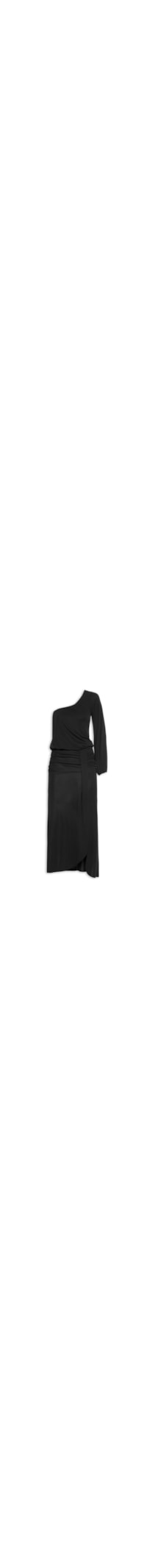 Vestido Longo Um Ombro Só - Preto