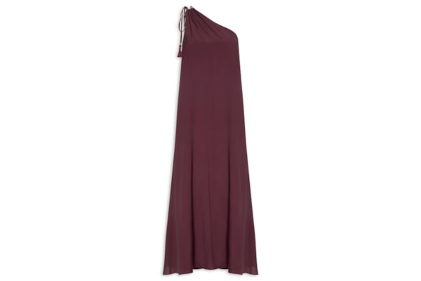 Vestido Longo Um Ombro Só - Vermelho