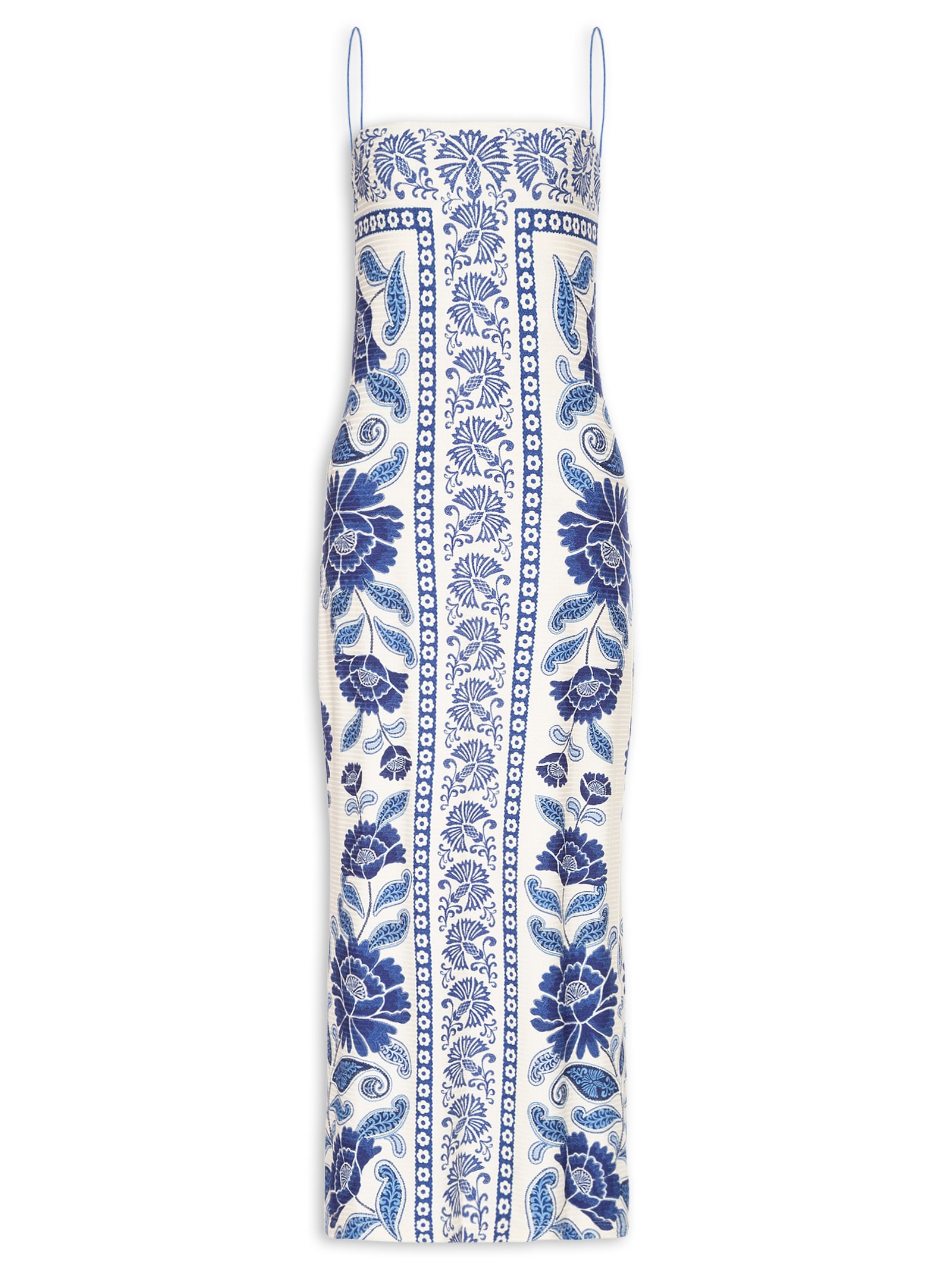 Vestido Longo Valentina Branco Farm