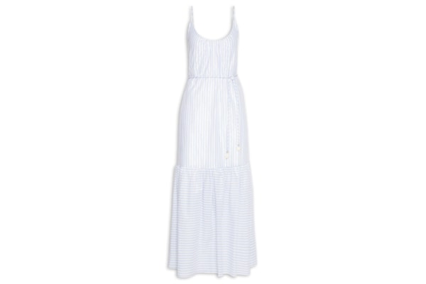 Vestido Longo Voil Listra Lurex – Azul