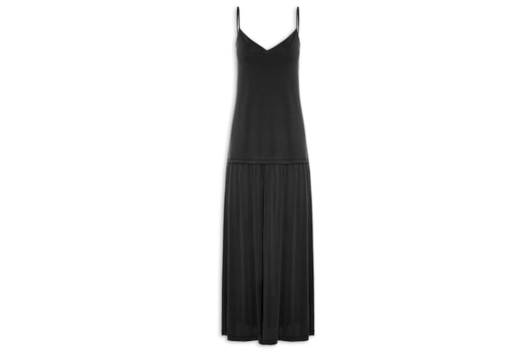 Vestido Longo Volume Saia - Preto