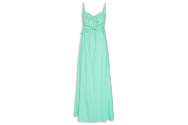 Vestido Longuete Babado Busto - Verde