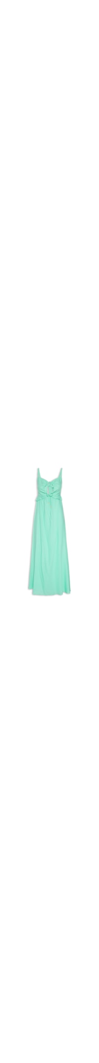 Vestido Longuete Babado Busto - Verde