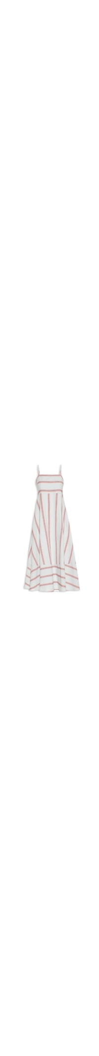 Vestido Longuete Listras - Off White