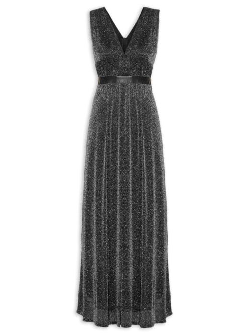 Vestido Longuete Lurex Highline – Preto