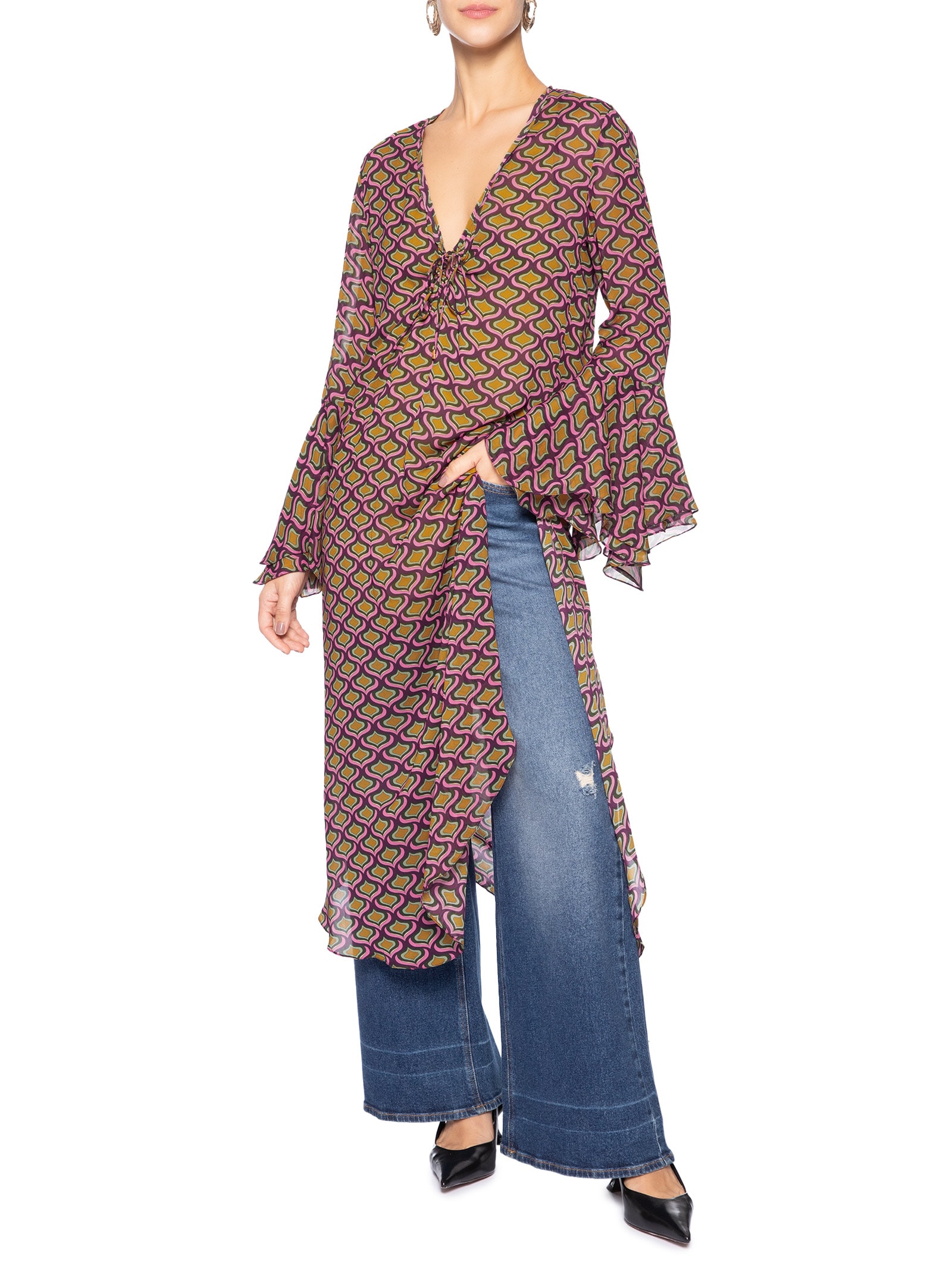 Vestido Longuete Nicks Amarelo Animale