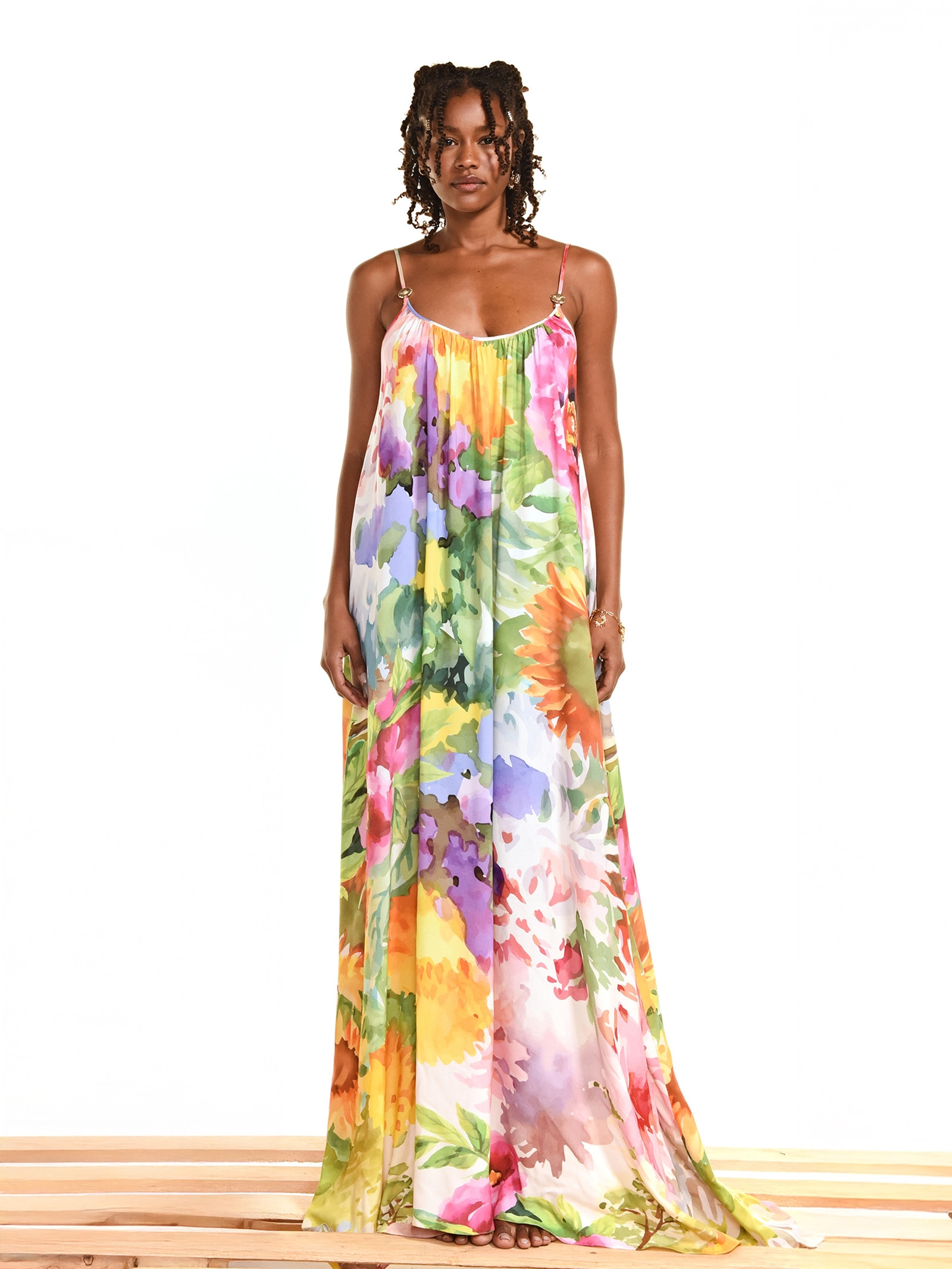 Vestido Lucia Amarelo Triya