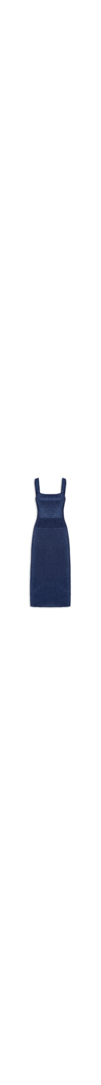 Vestido Lurex De Tricot - Azul