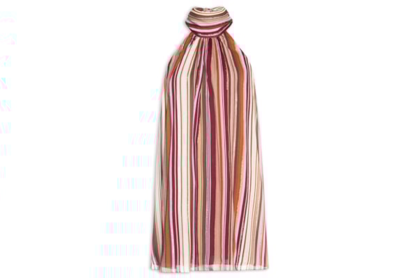 Vestido Lurex Estampa Listra Aurora - Rosa