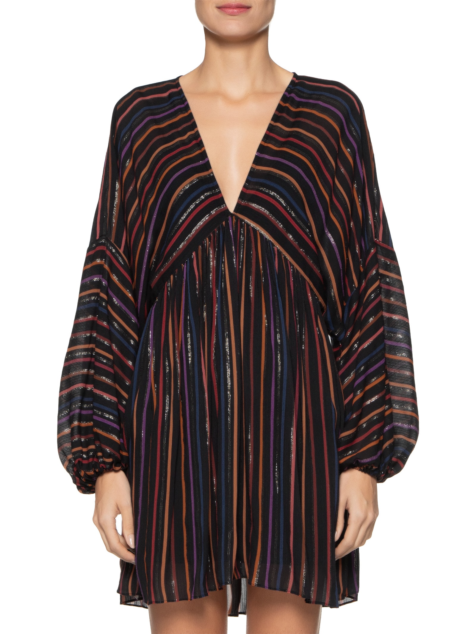 Vestido Lurex Estampa Universo - Dress To - Preto