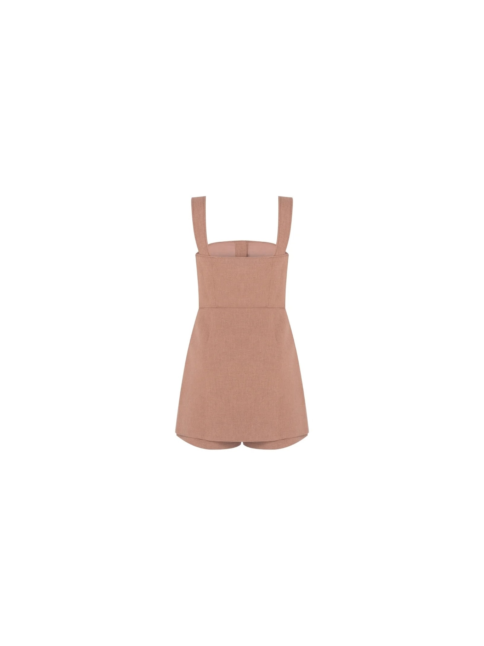 Vestido Macaquinho Mareh Dione Camelo Shop Ginger