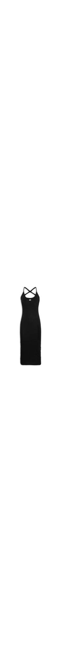 Vestido Malha Basic Bordado Logo - Preto