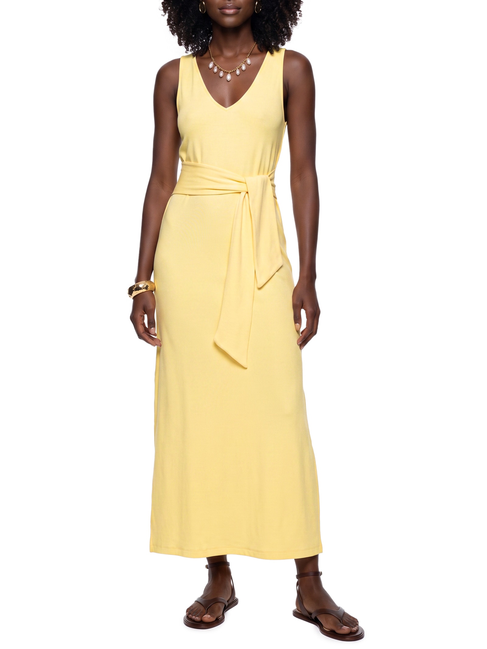 Vestido Malha Boulevard Amarelo Lez A Lez