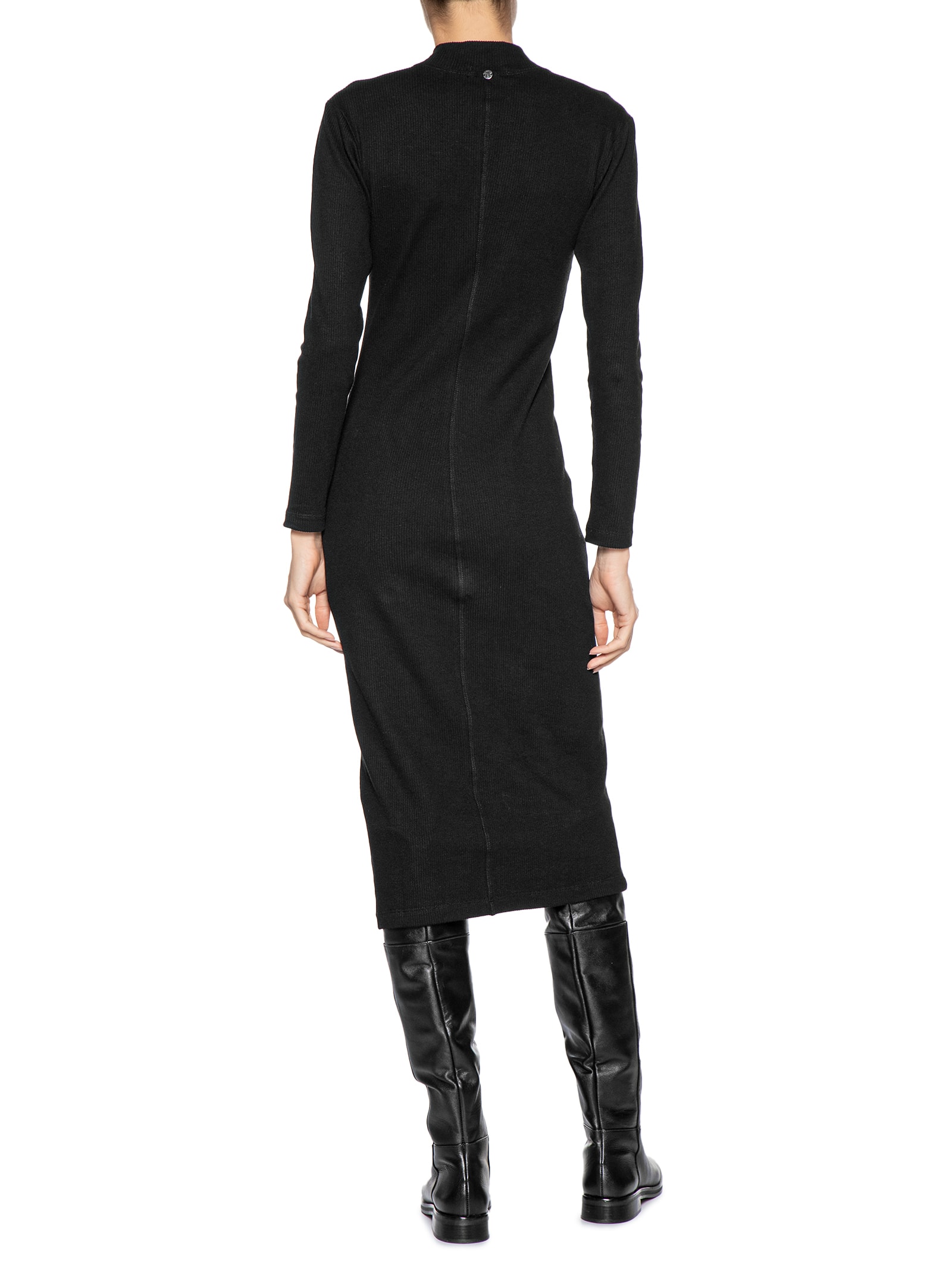 Vestido Malha Canelada Preto Animale Jeans