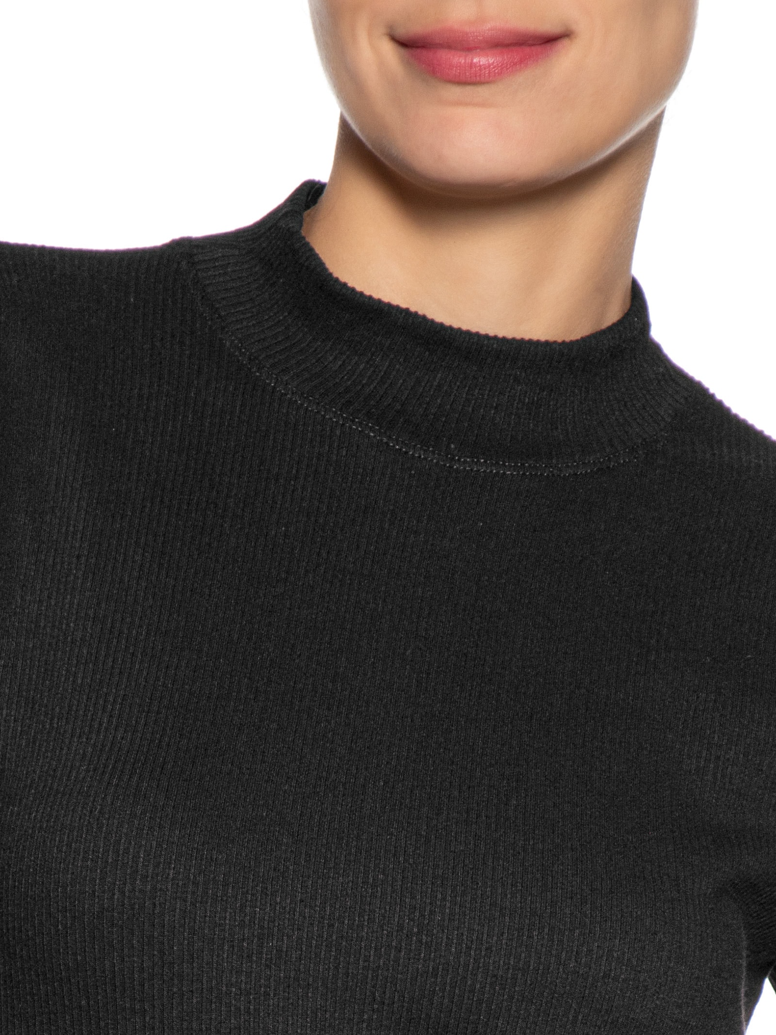 Vestido Malha Canelada Preto Animale Jeans