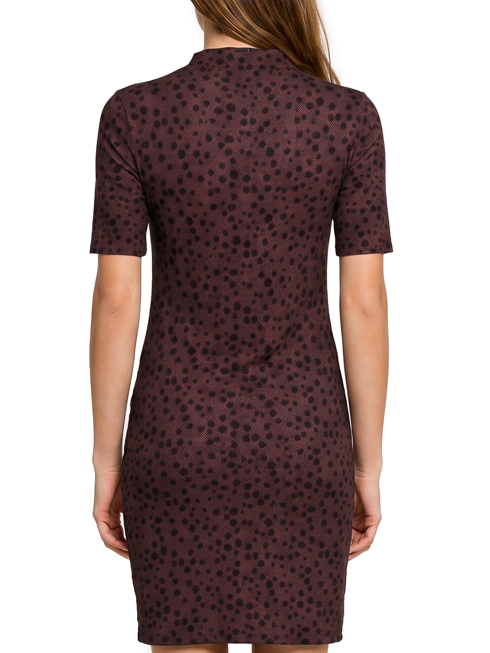 Vestido Malha Canelado Sevilha Marrom Lez A Lez