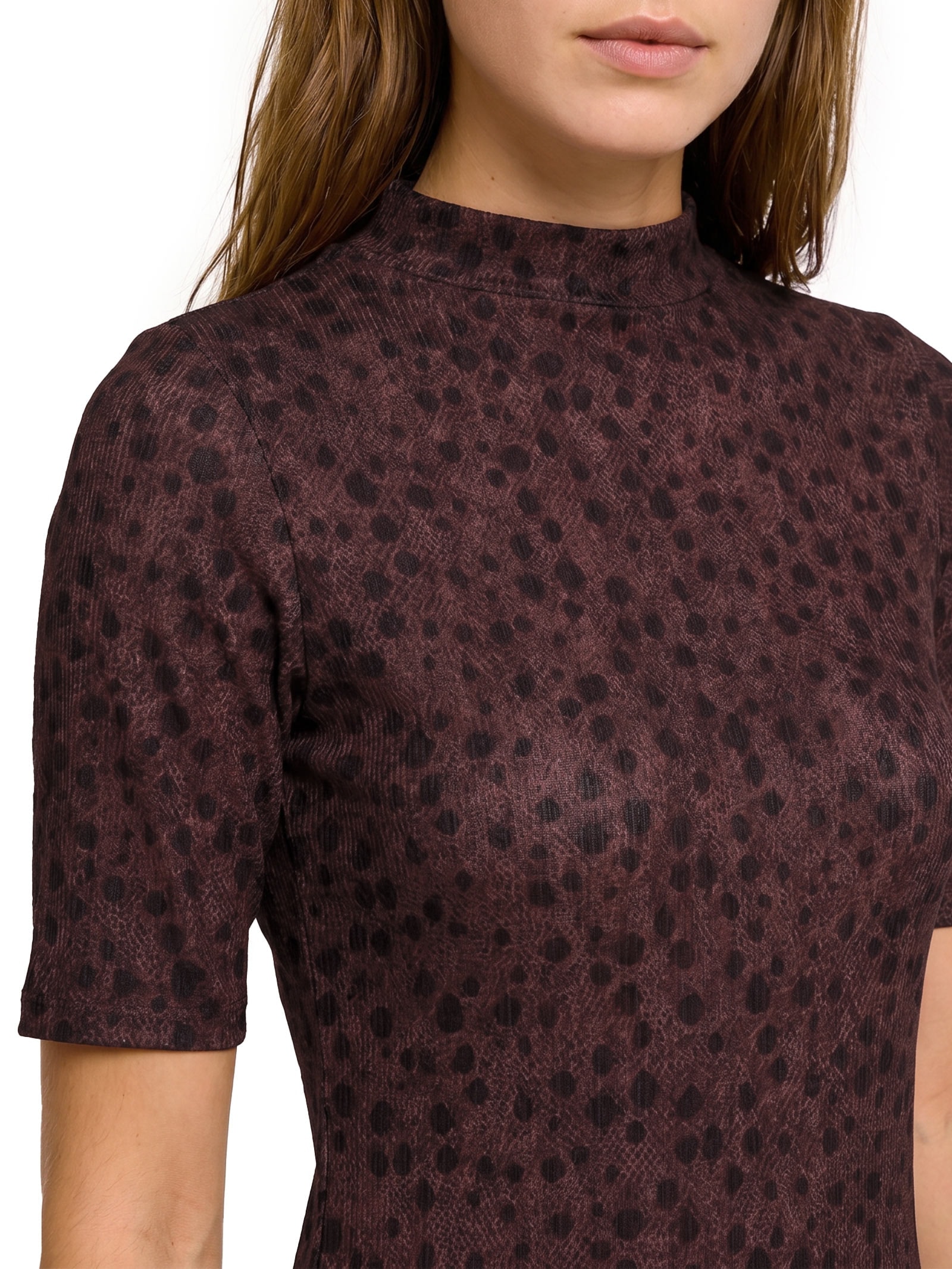 Vestido Malha Canelado Sevilha Marrom Lez A Lez