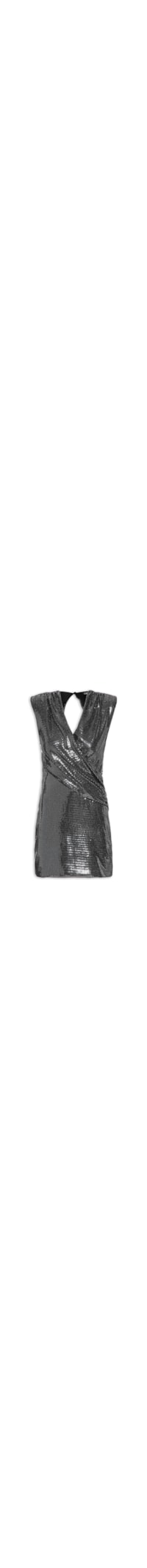 Vestido Malha Curto Shine Texturizado - Preto