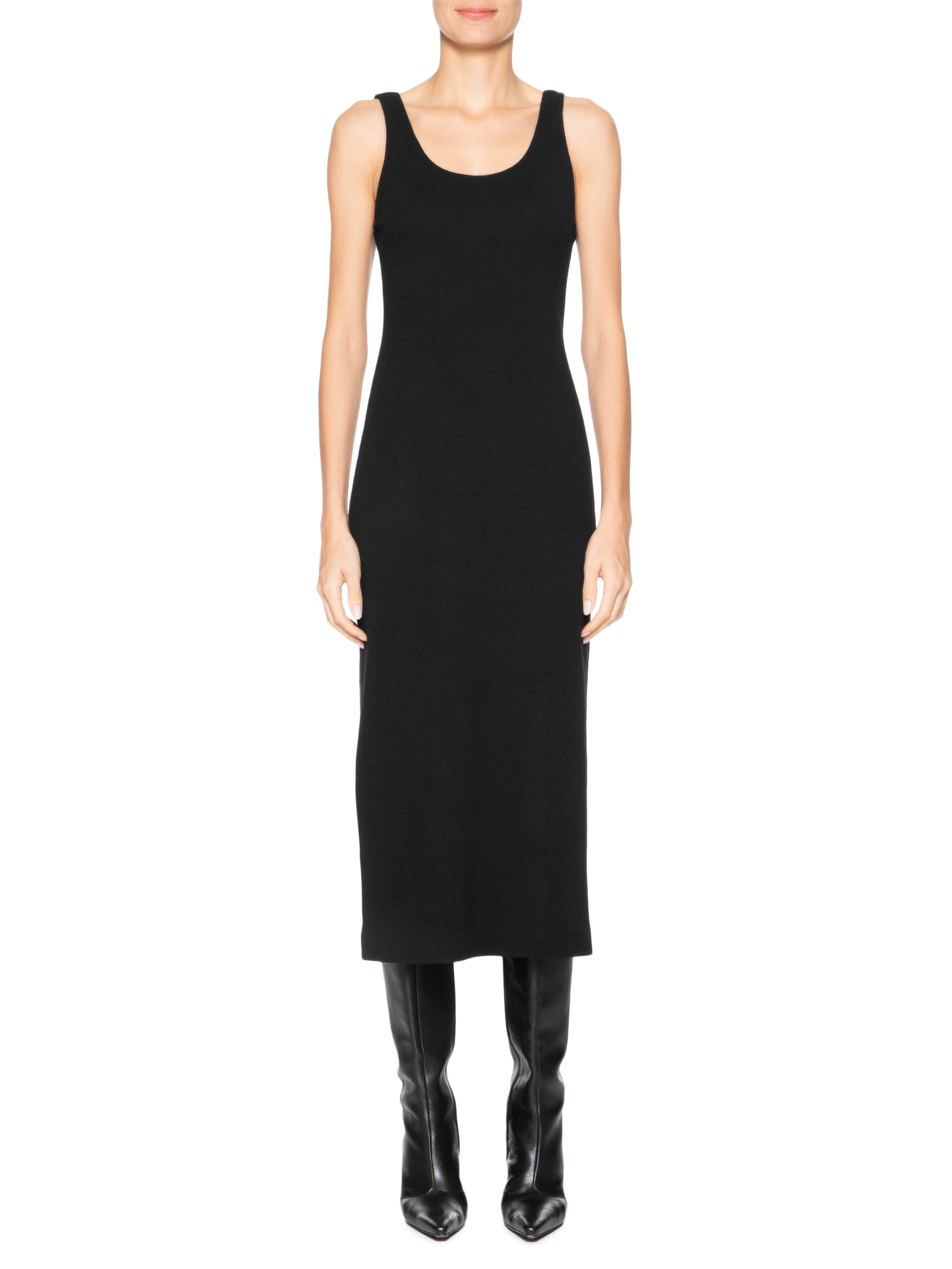 Vestido Malha Cut Preto Animale